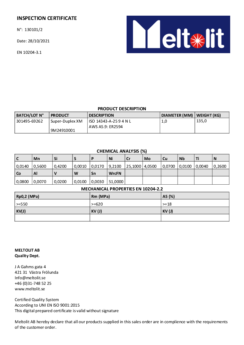 Super Duplex 1,0 x 15 kg Batch 301495-69262.pdf