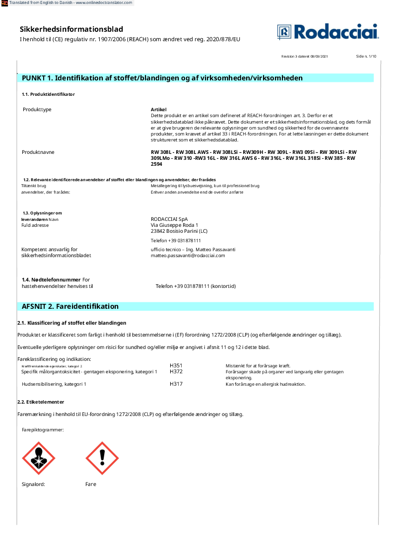 

DK C SDS inglese rev 3

