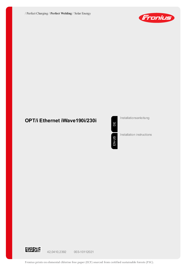 

OPTi Ethernet tilslutning iWave 190i

