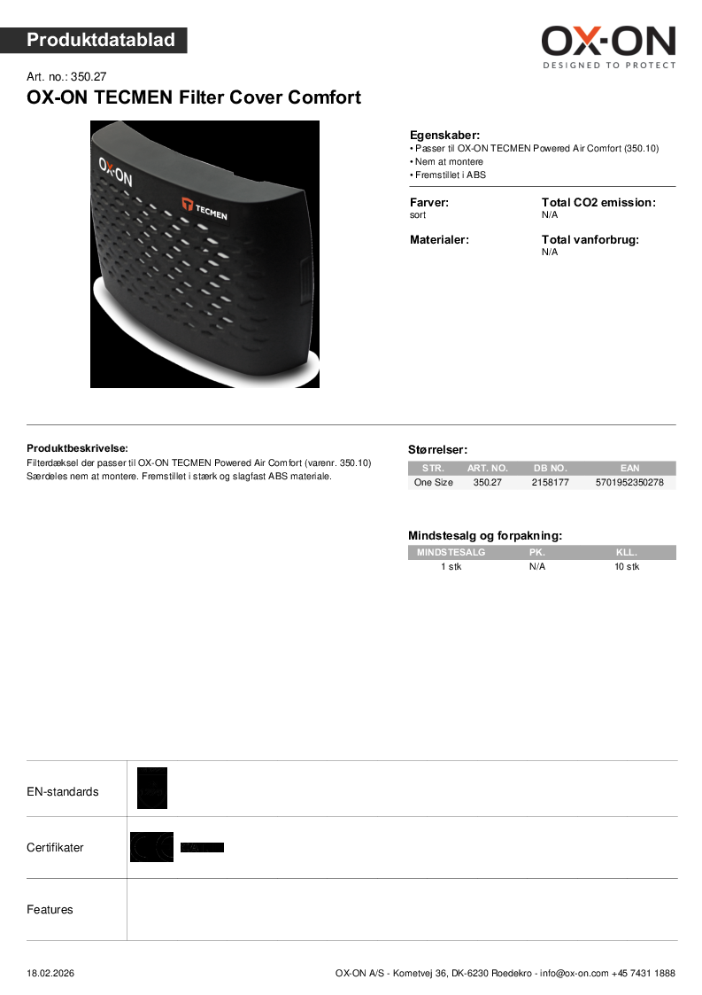 

Datablad   OX 350,27

