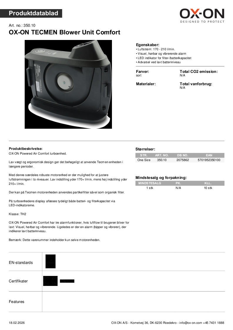 

Datablad   OX 350,10

