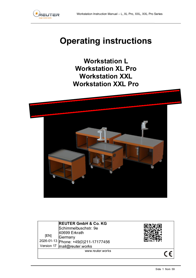 

Operating instructions Workstation L XL

