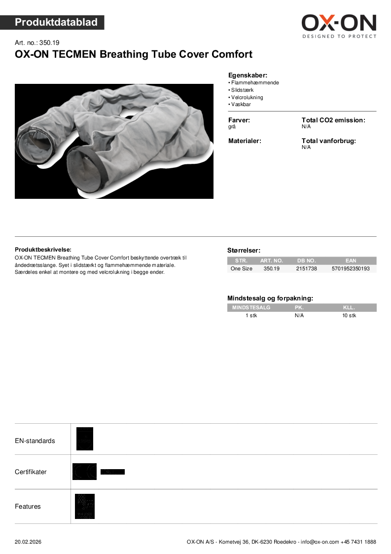 

Datablad   OX 350,19

