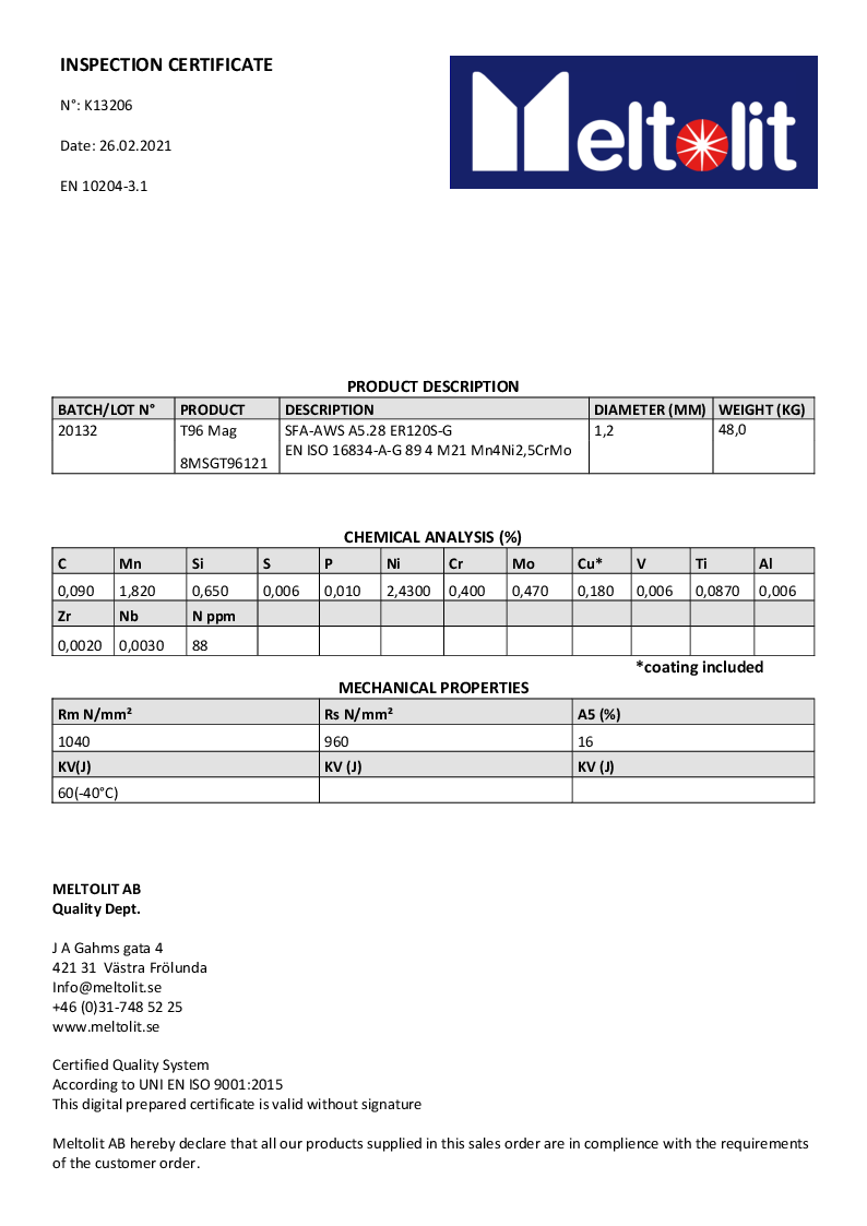 Meltolit T96 1,2 x 16 kg. Batch 8MSGT96121.pdf