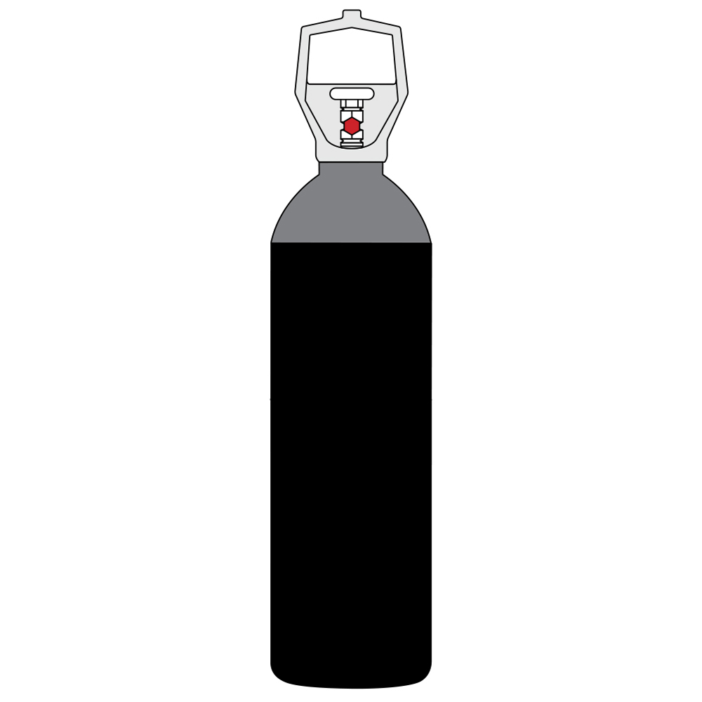 

CO2 - 27 ltr. gasflaske med dykrør