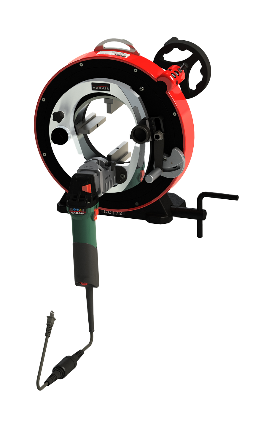 Axxair rørskærpemaskine Ø33-173 mm