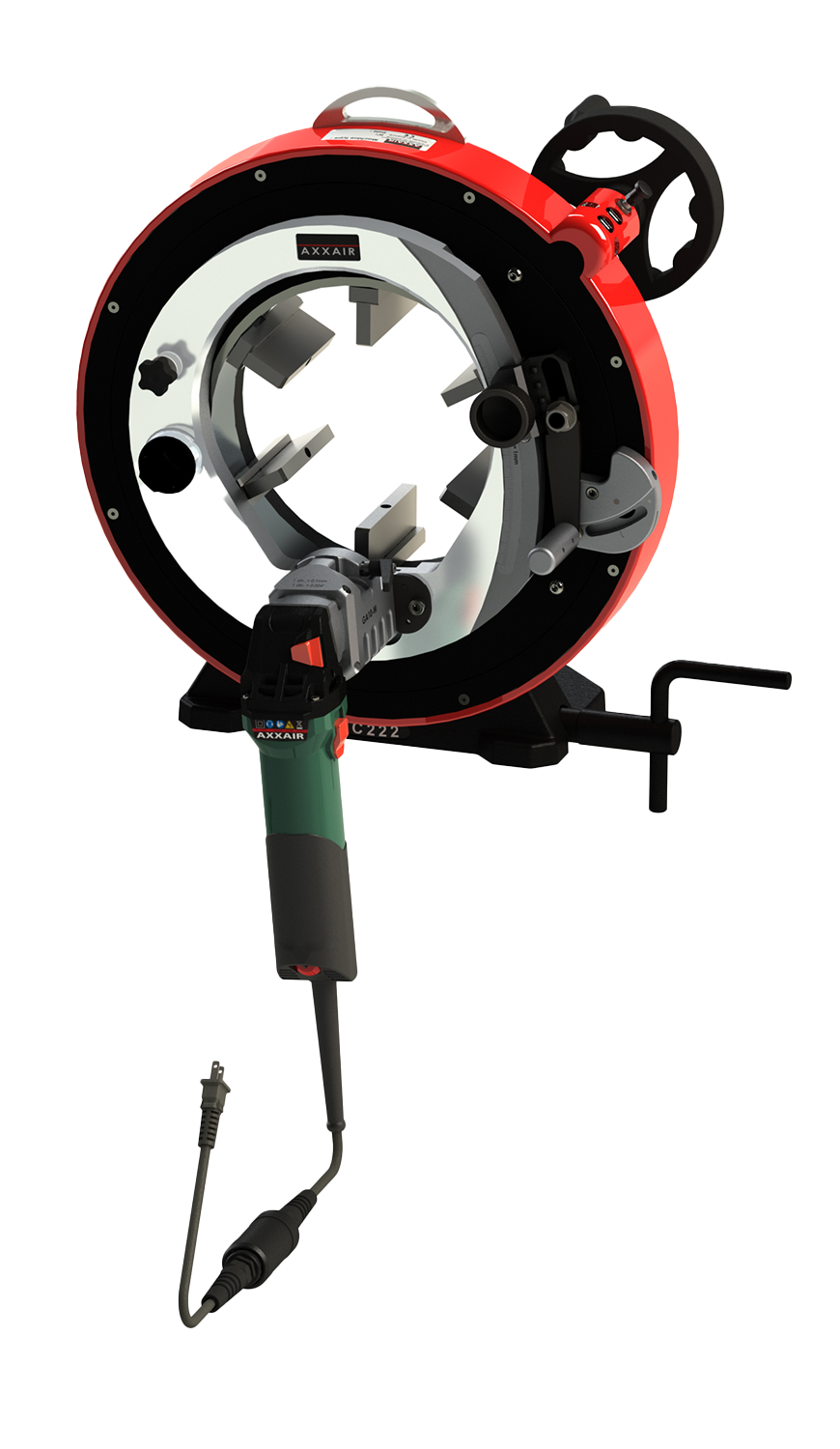 Axxair rørskærpemaskine Ø55-228 mm