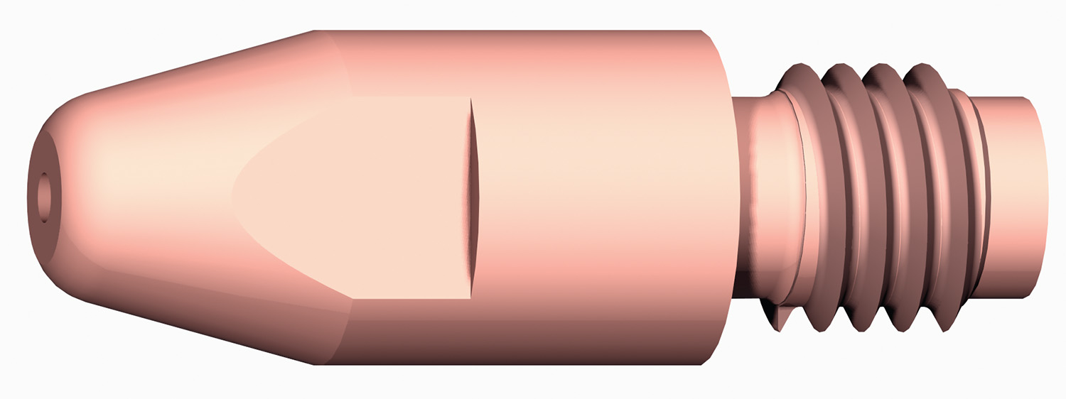 

Tråddyse 0,8 mm M8 x 30 mm CuCrZr (1 ps á 50 stk)