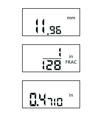 Digital Skydelære 0-150x0,01 mm med brøkfunktion og kæbelængde 40 mm