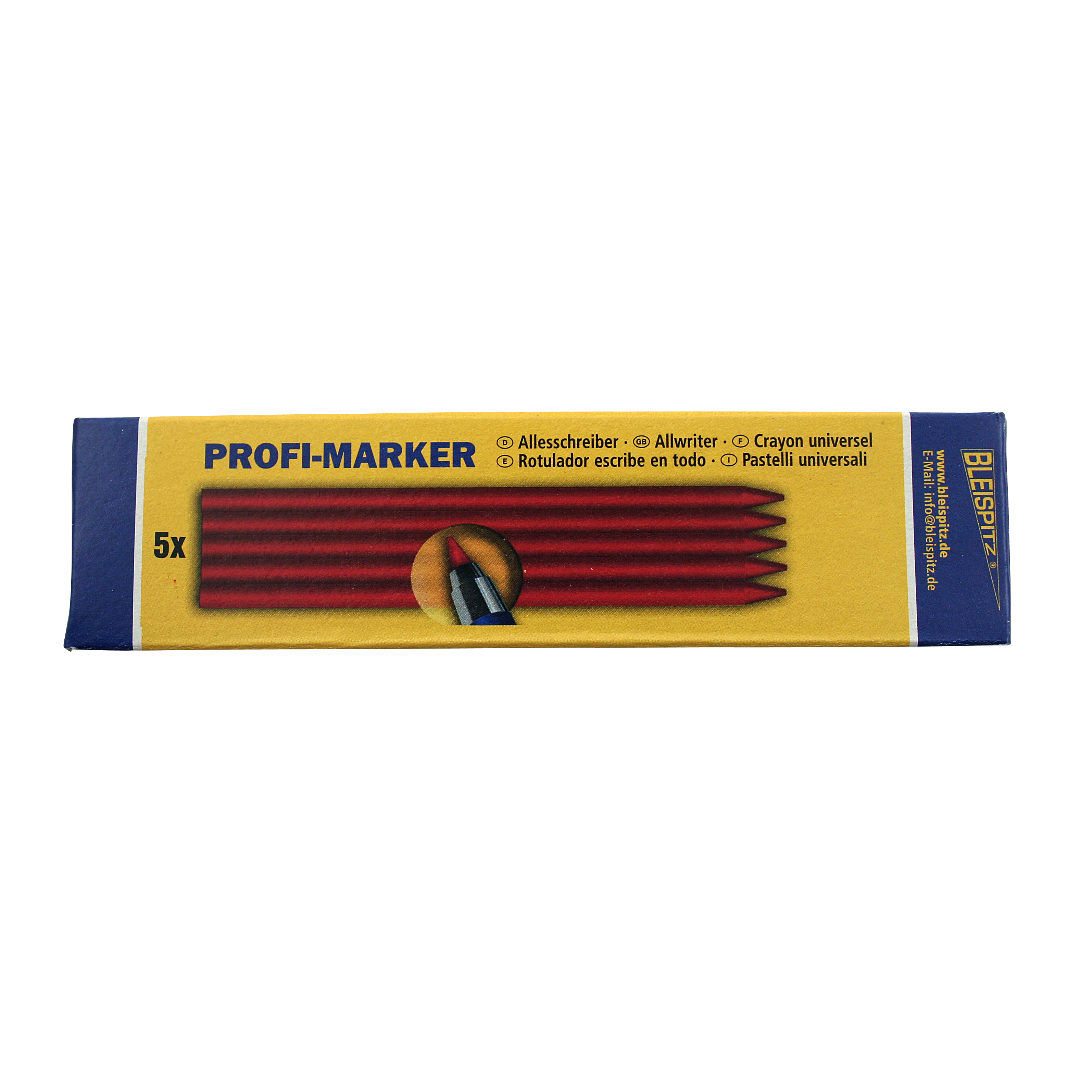 

Rød stift til Profi Marker Svejsesæt (5 stk.)