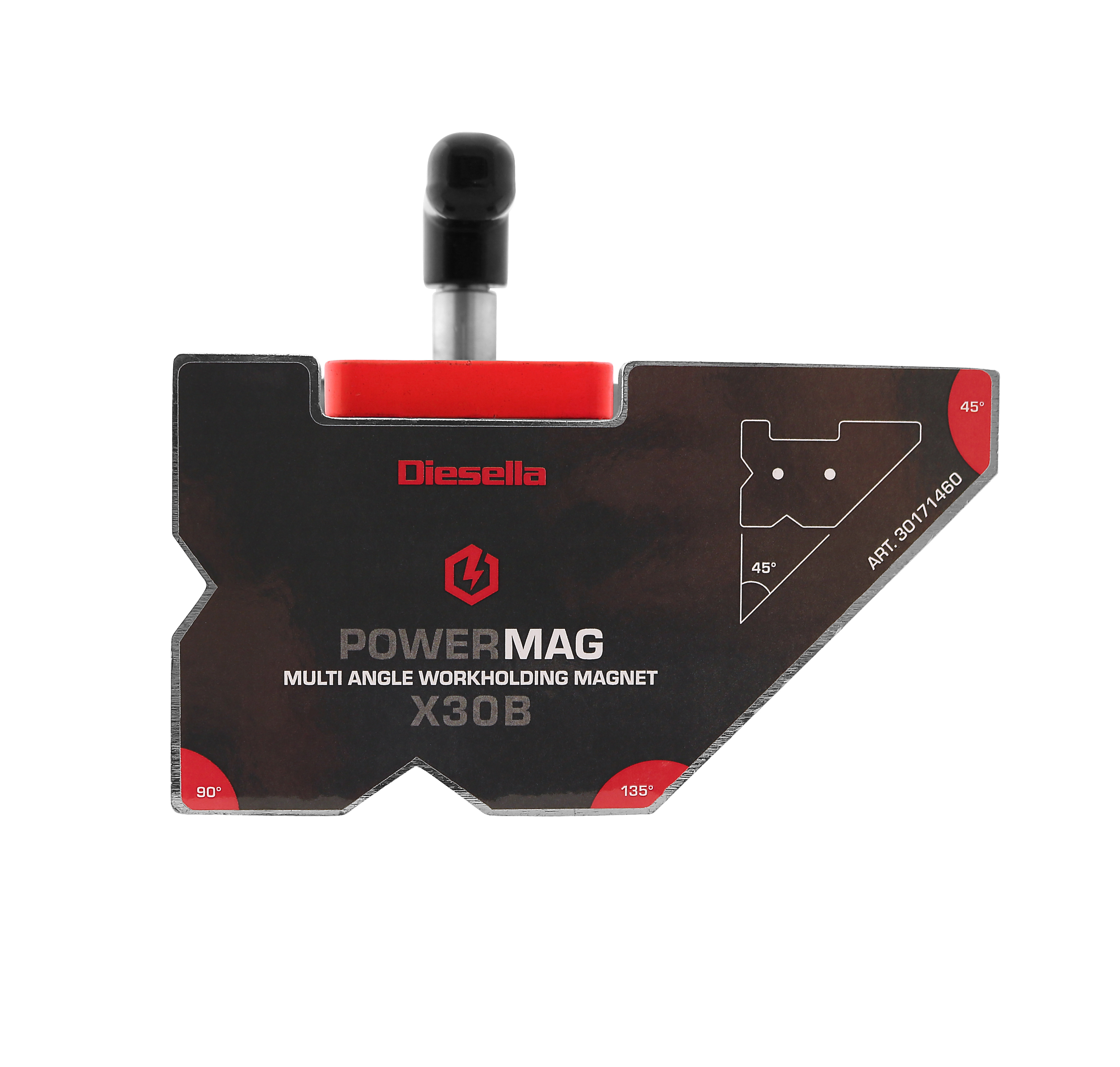 

WLDPRO POWERMAG X30B Multivinkel Svejsemagnet med on/off funktion (1175N/120kg)