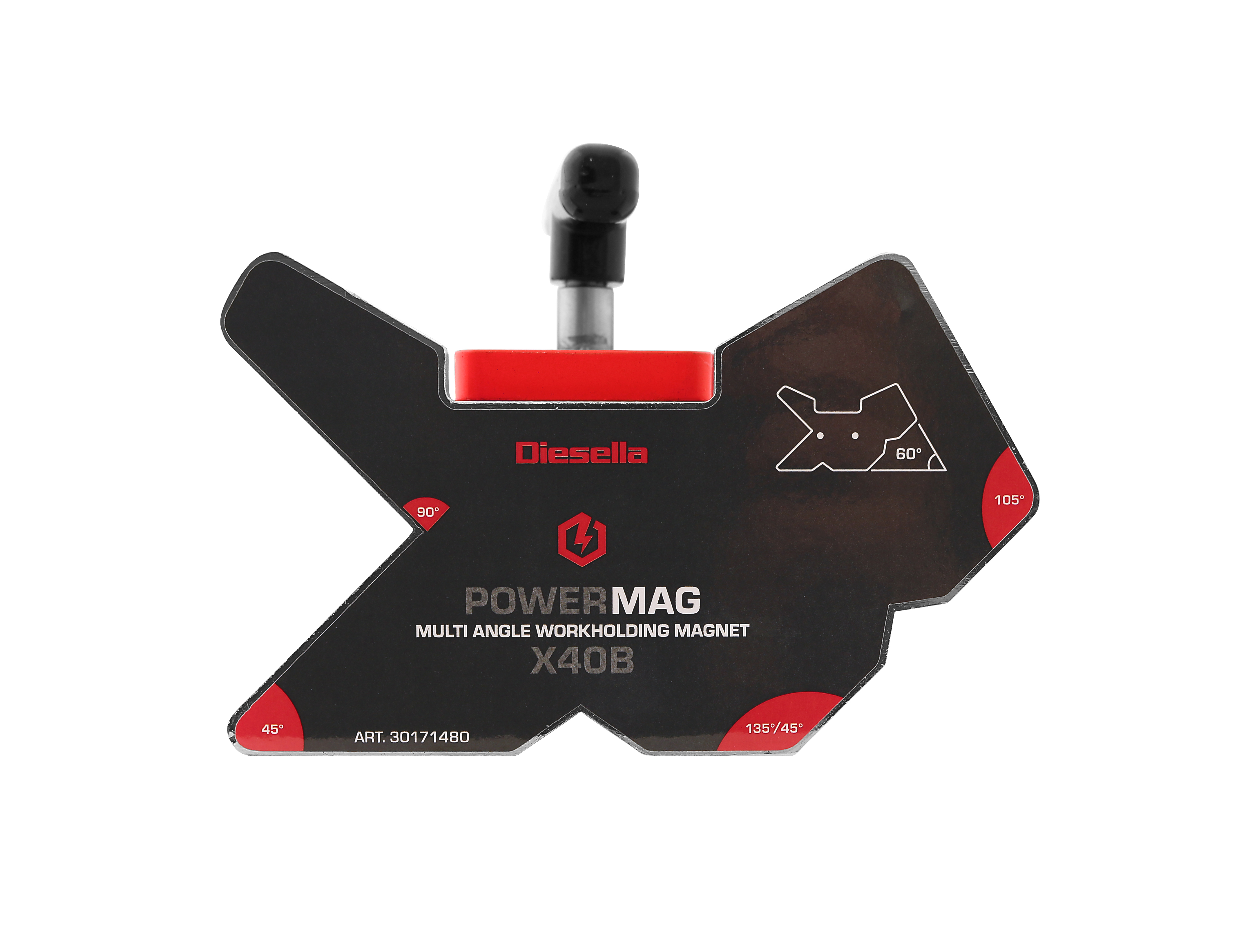 

WLDPRO POWERMAG X40B Multivinkel Svejsemagnet med on/off funktion (120kg/1175N)