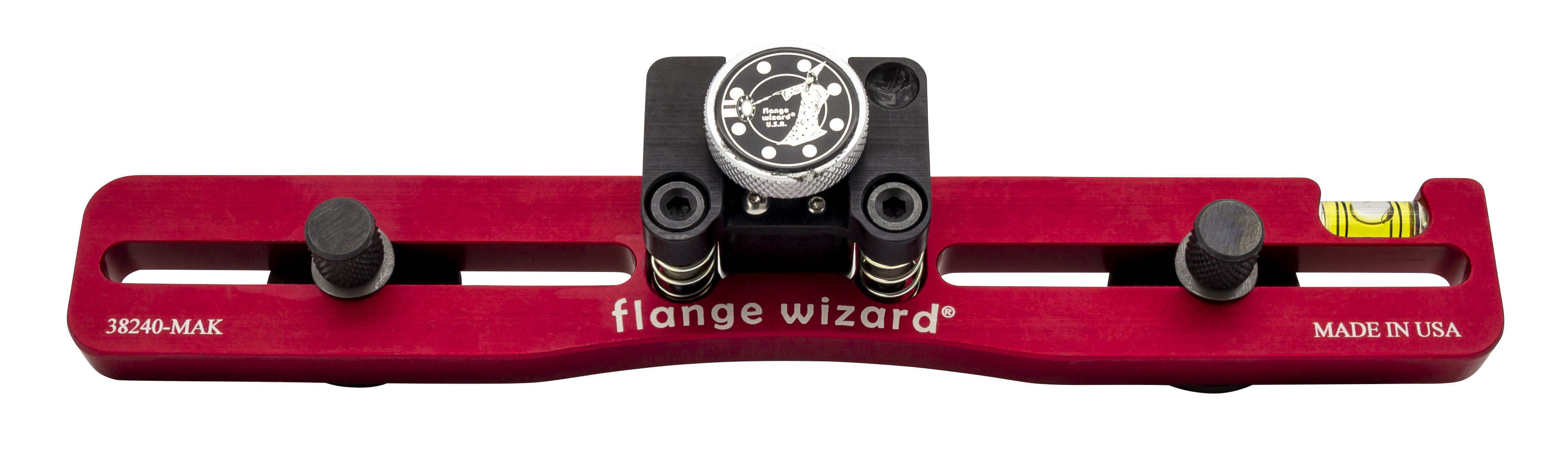 FLANGE WIZARD Magnetisk Flangejusterings sæt med vaterpas, magnet og centerkegler