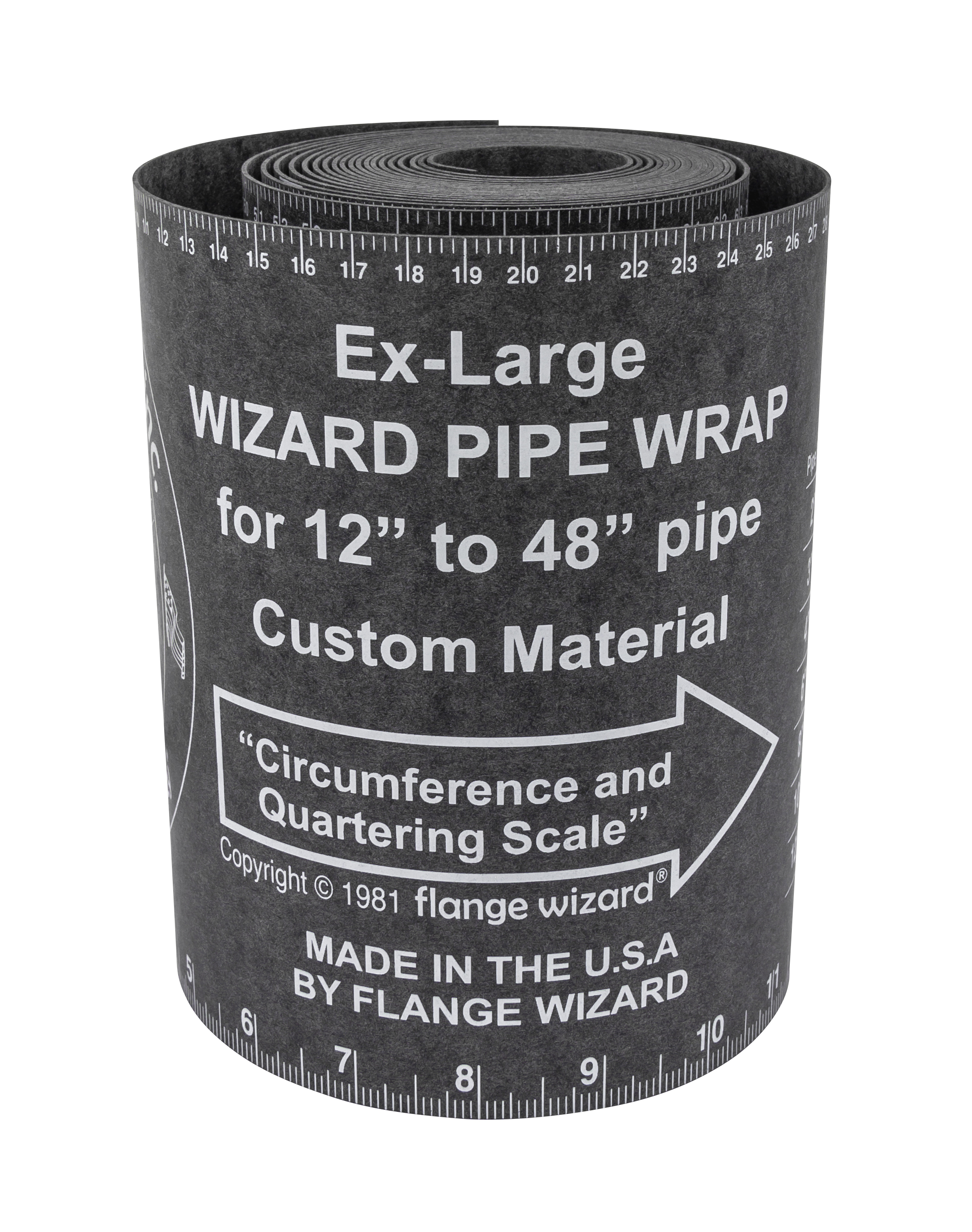 

FLANGE WIZARD Wrap-Around WW-19 Extra-Large for 12"-48" rør (180" Længde / 7" Bredde)