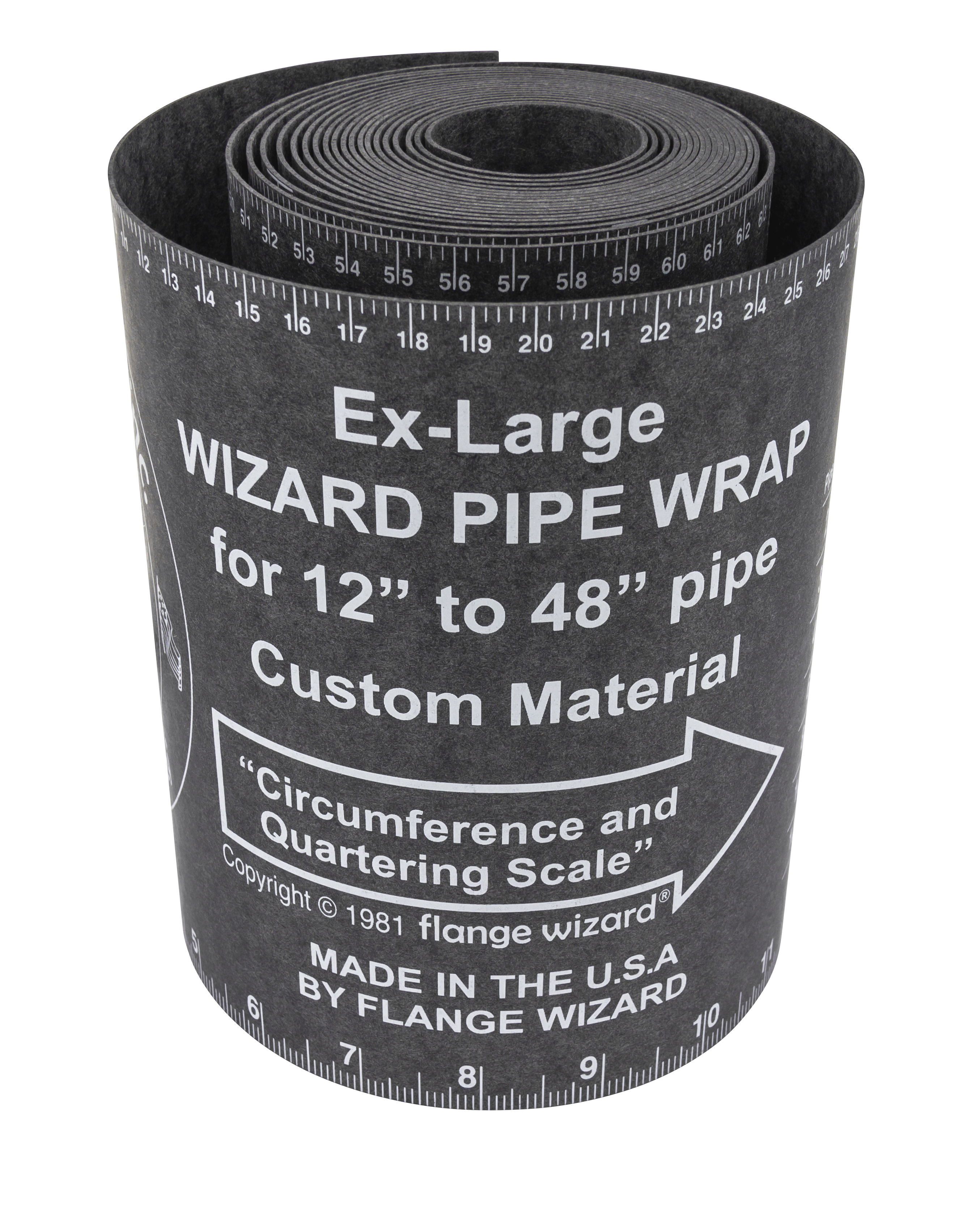 FLANGE WIZARD Wrap-Around WW-19 Extra-Large for 12"-48" rør (180" Længde / 7" Bredde)