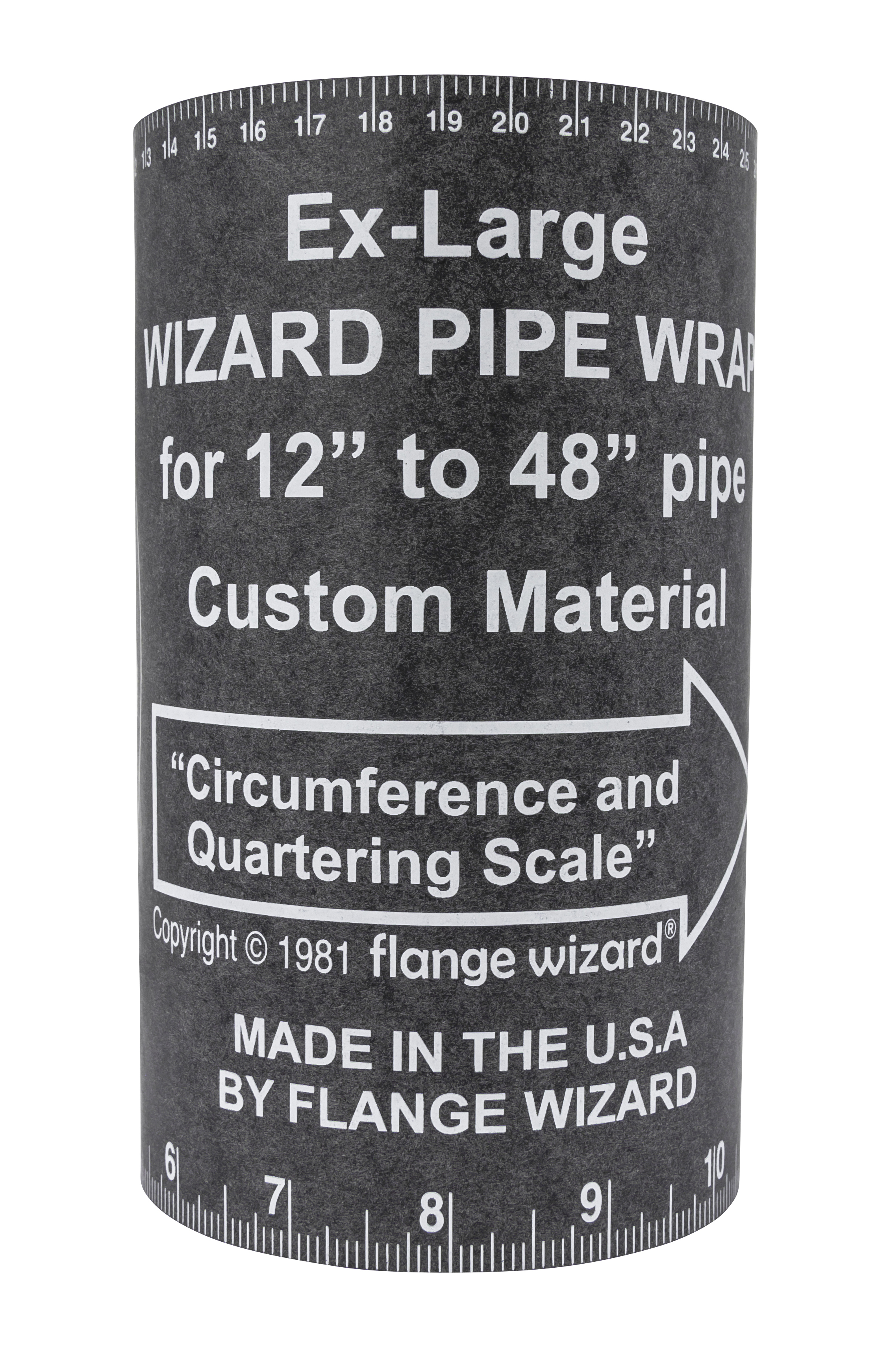 FLANGE WIZARD Wrap-Around WW-19 Extra-Large for 12"-48" rør (180" Længde / 7" Bredde)