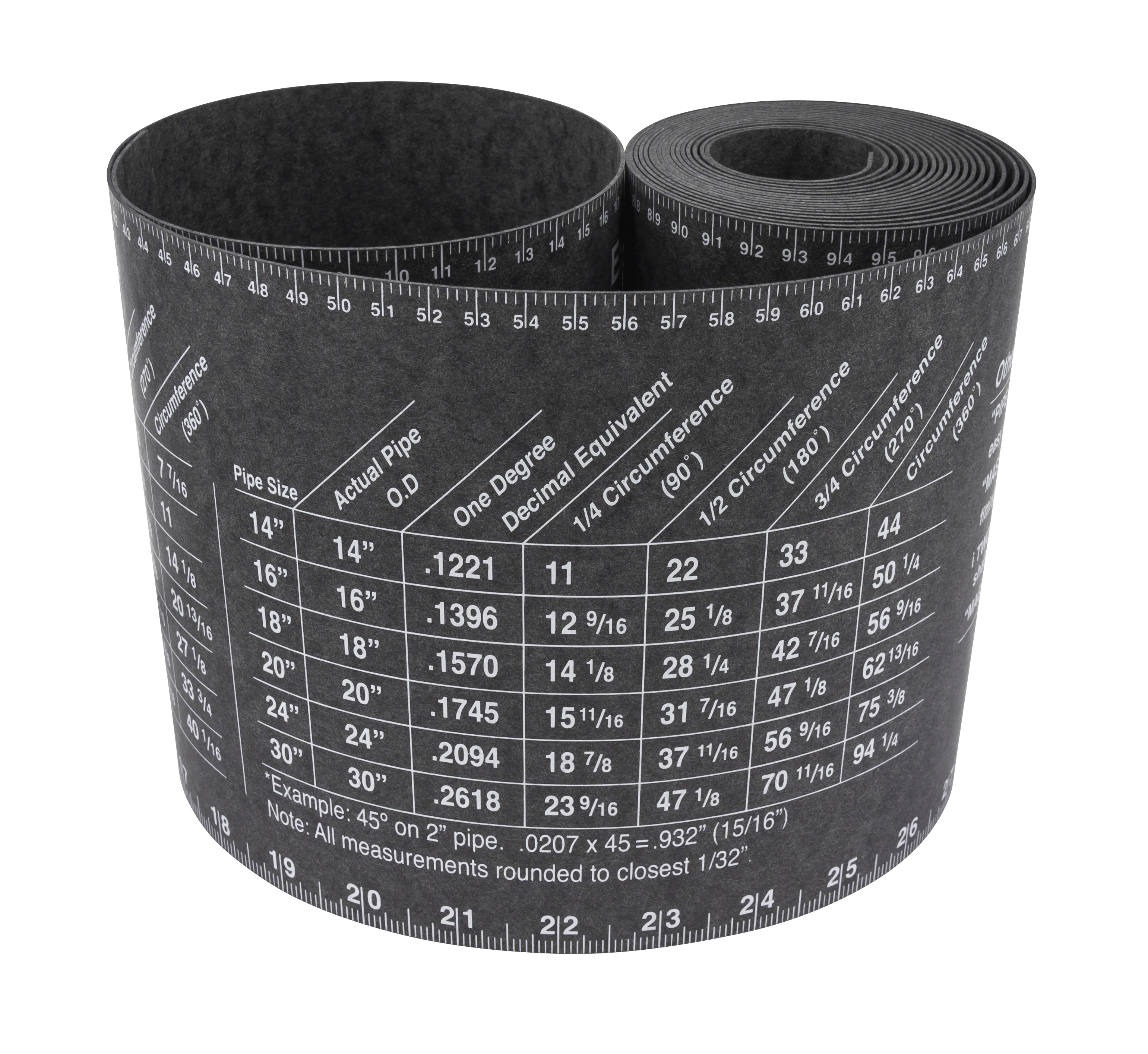 FLANGE WIZARD Wrap-Around WW-19 Extra-Large for 12"-48" rør (180" Længde / 7" Bredde)