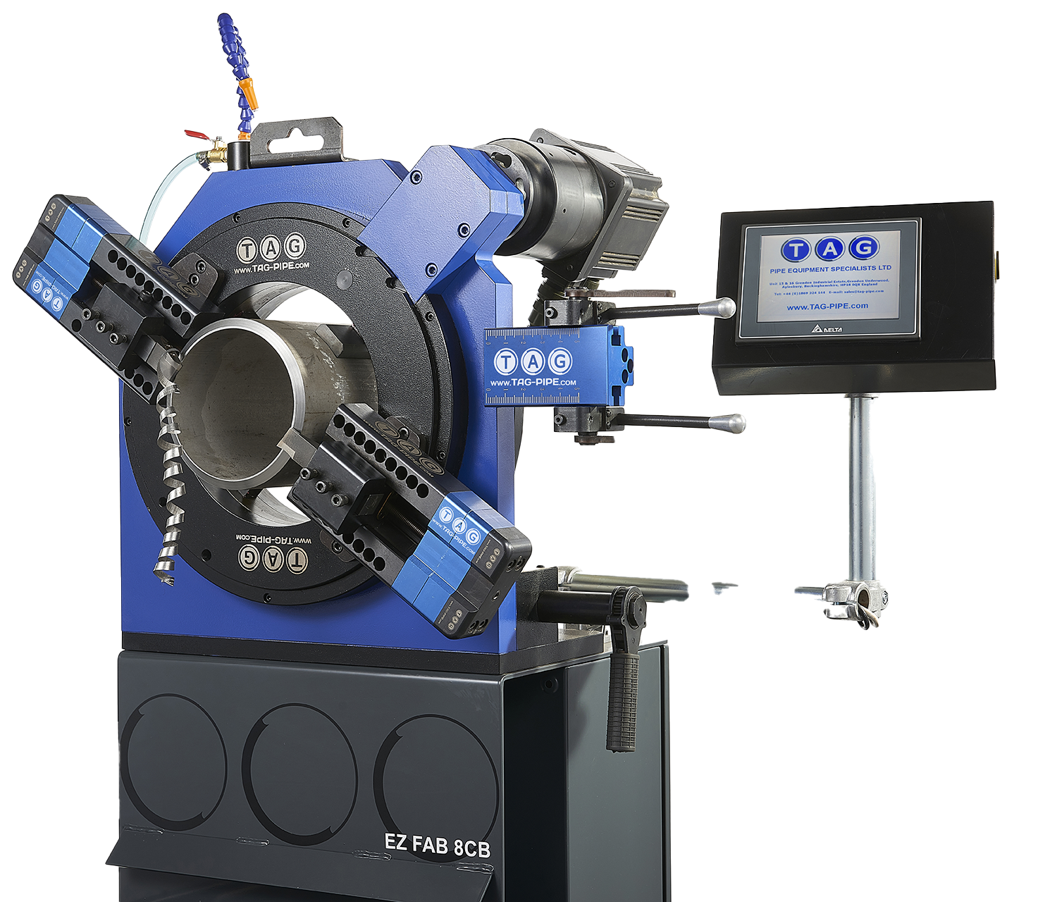 TAG E-Z Fab 2-8" Skære- og rørskærpemaskine servo elektrisk 220V 2-8"
