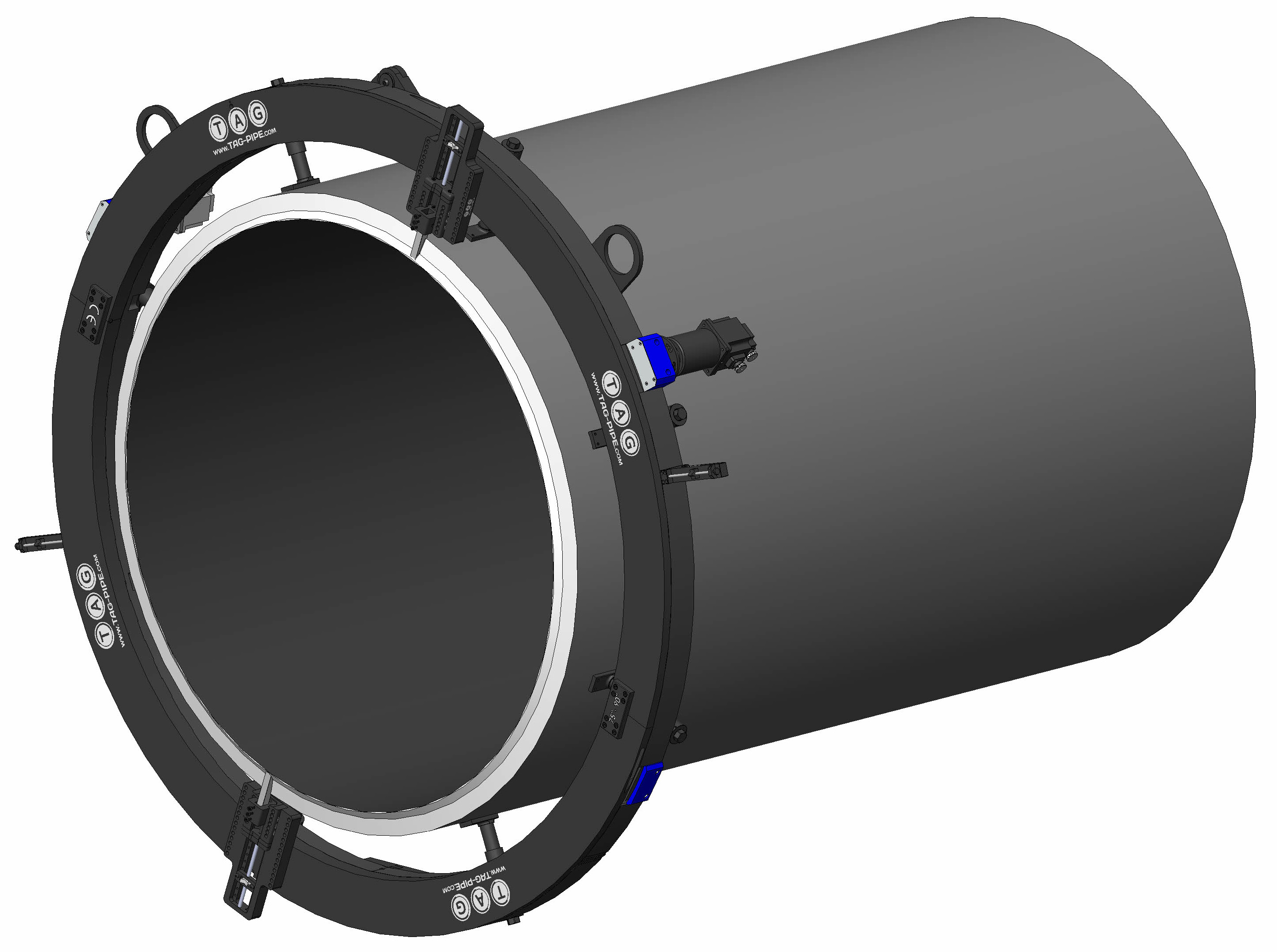 TAG Split Frame 75" Skære- og rørskærpemaskine Dobbelt servo elektrisk 3-faset 400V
