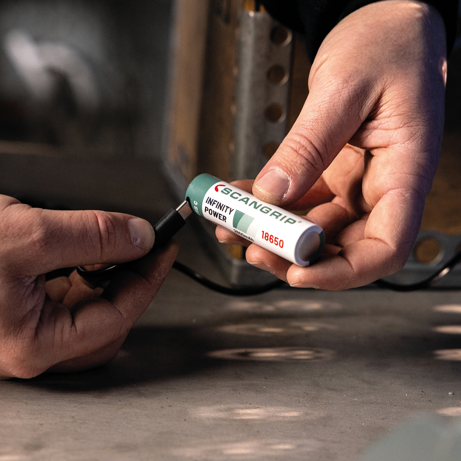 SCANGRIP USB-C batteri 18650